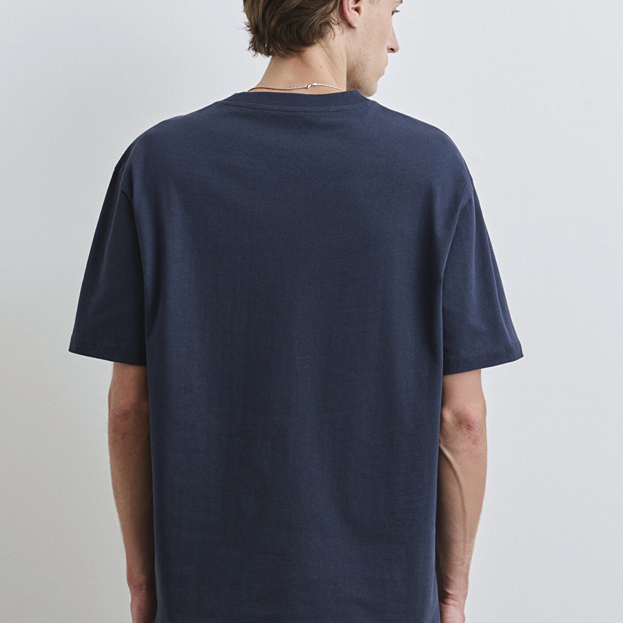 Mavi Baskılı Lacivert Tişört Loose Fit / Bol Rahat Kesim 0612882-89353