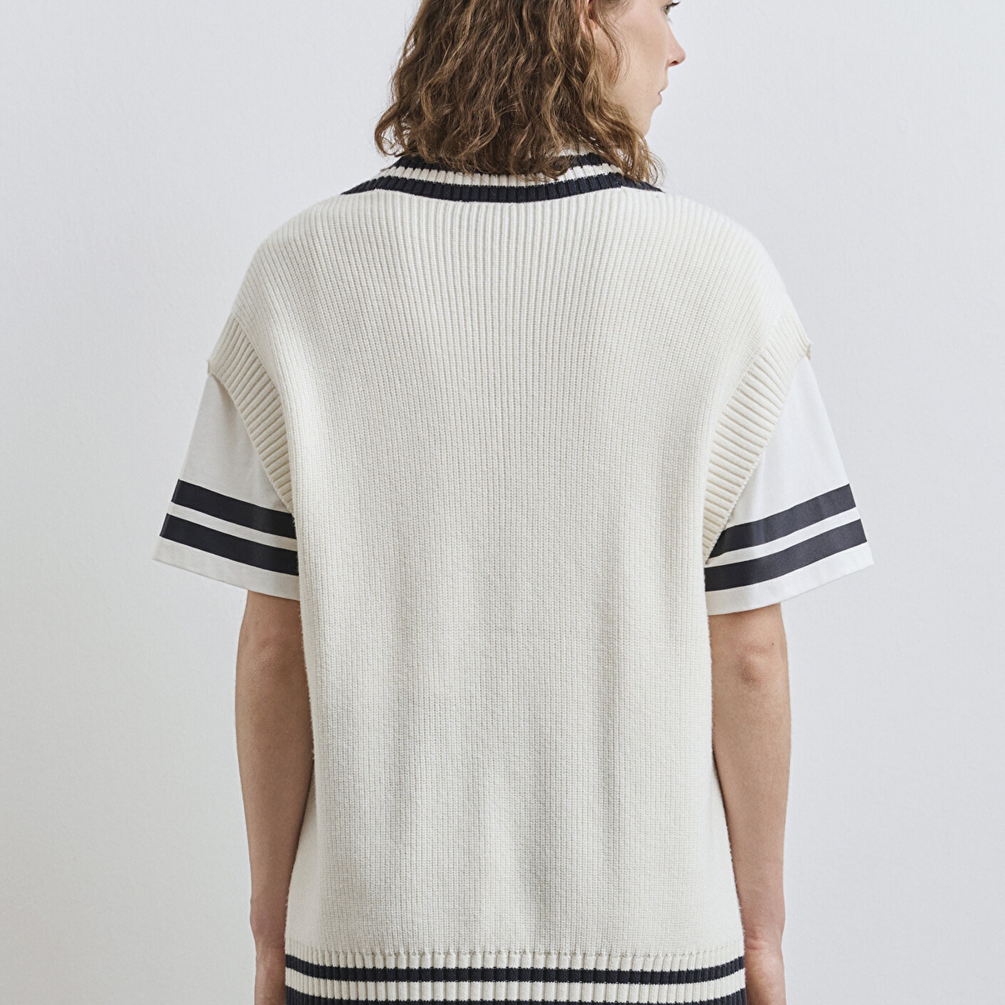 Mavi Ekru Süveter Loose Fit / Bol Rahat Kesim 1710706-70057