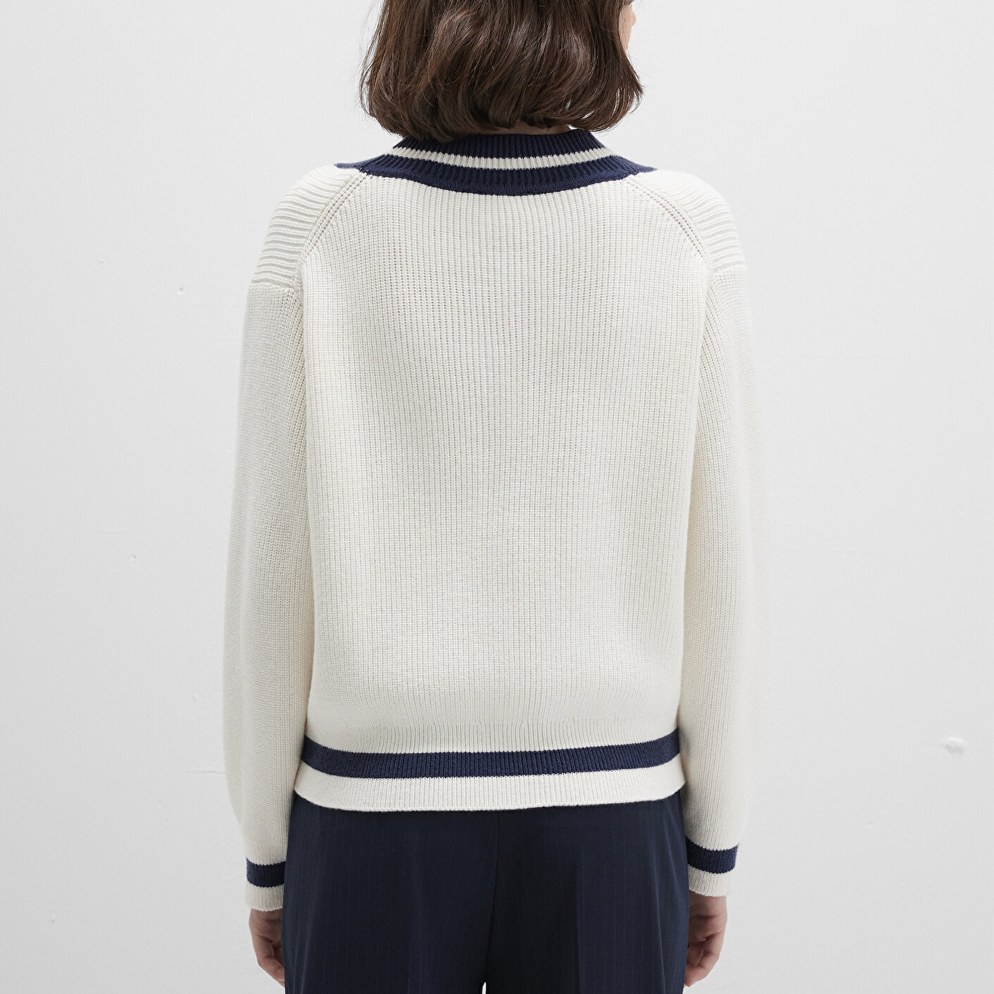 Mavi Ekru Kazak Regular Fit / Normal Kesim 1710705-70057