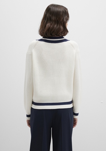  Mavi Ekru Kazak Regular Fit / Normal Kesim 1710705-70057