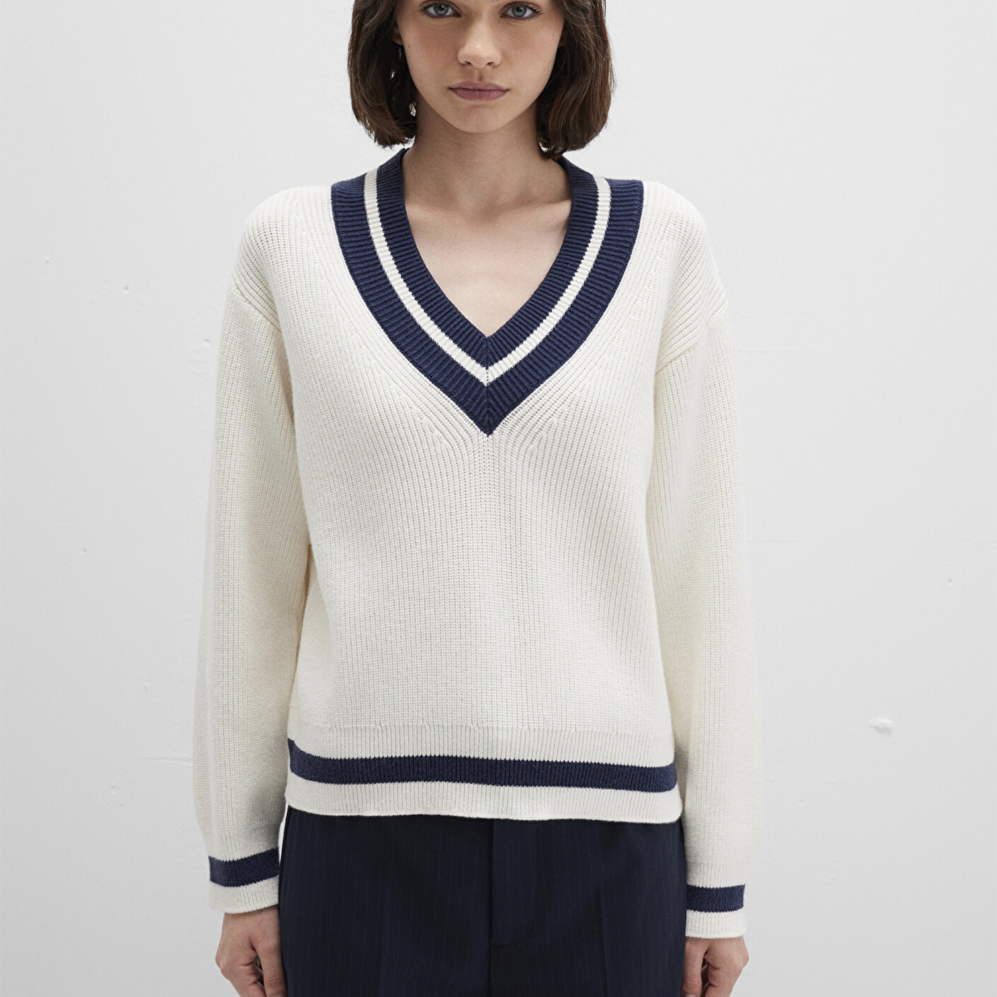 Mavi Ekru Kazak Regular Fit / Normal Kesim 1710705-70057