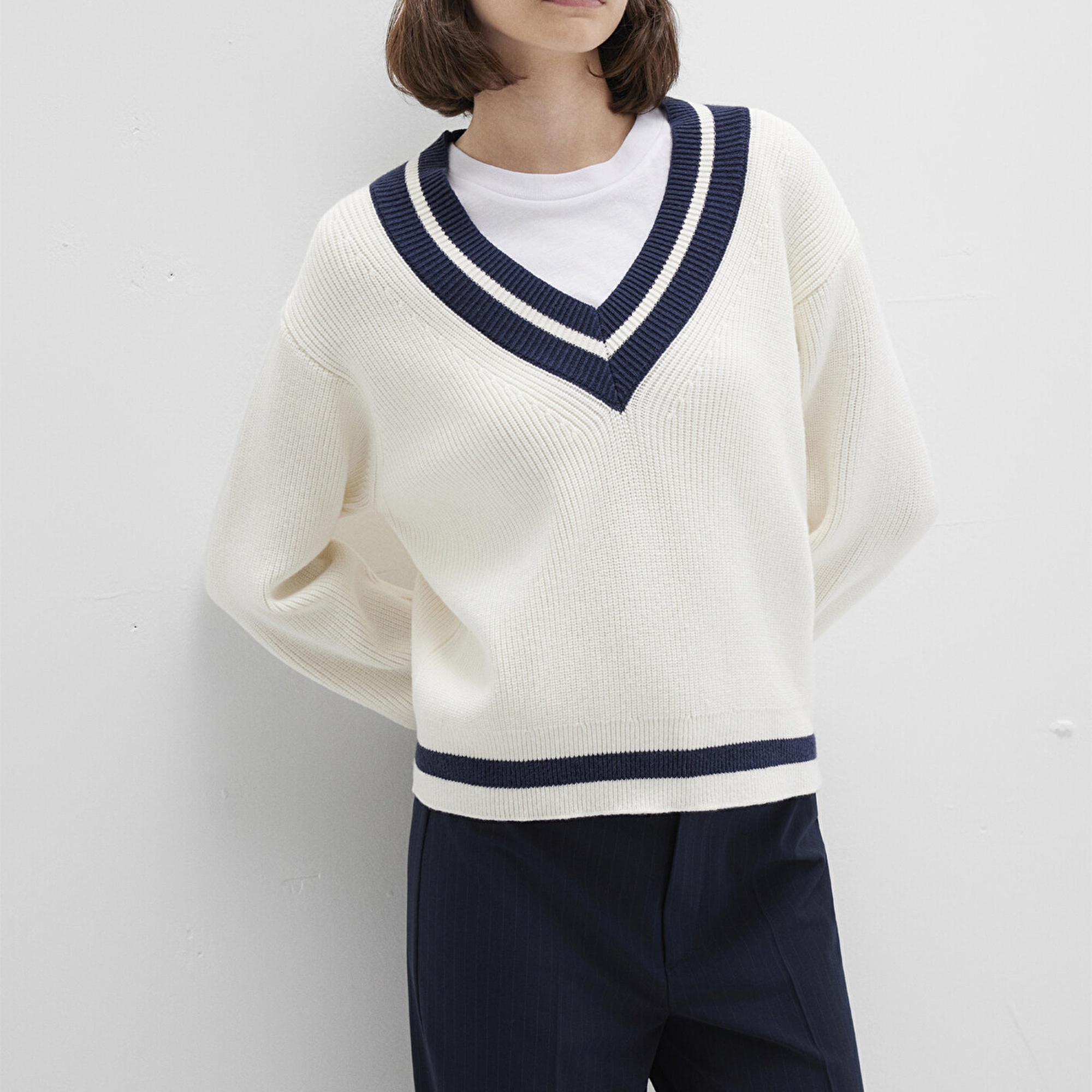 Mavi Ekru Kazak Regular Fit / Normal Kesim 1710705-70057