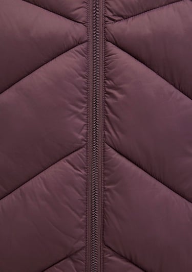  Mavi Dik Yaka Kahverengi Şişme Mont 110698-70260