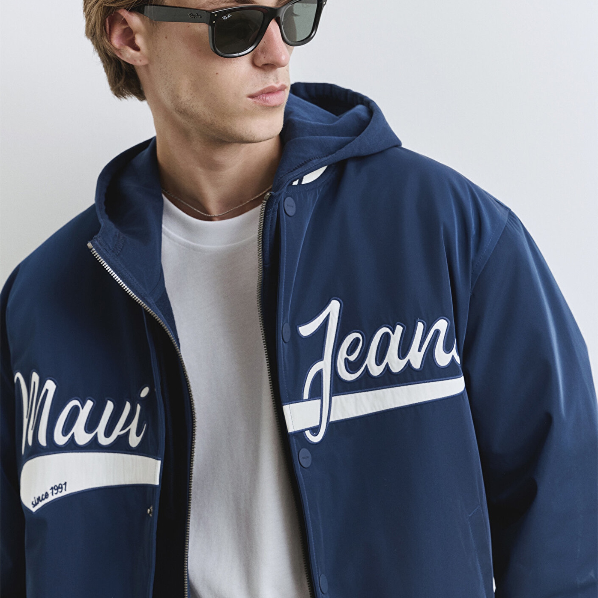 Mavi Mavi Jeans Baskılı Lacivert Kolej Ceket 0110624-89353