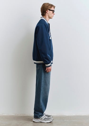  Mavi Mavi Jeans Baskılı Lacivert Kolej Ceket 0110624-89353