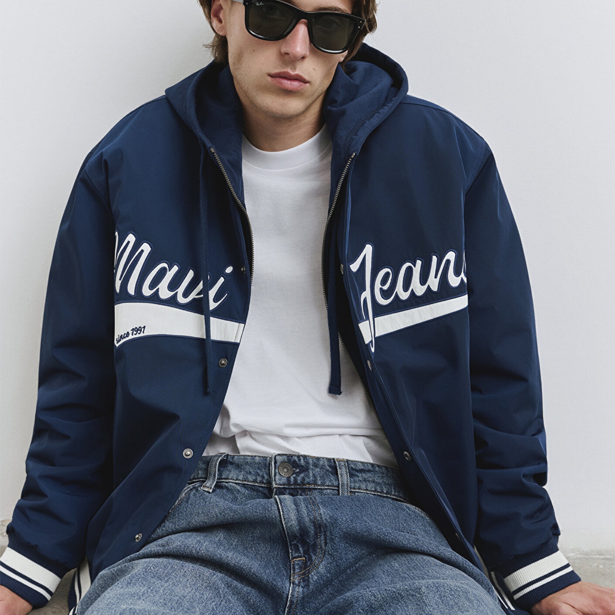 Mavi Mavi Jeans Baskılı Lacivert Kolej Ceket 0110624-89353