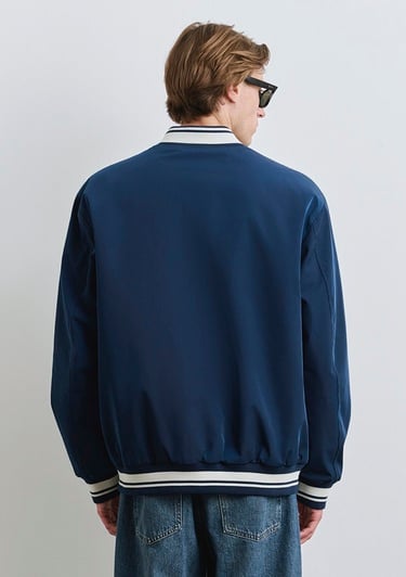  Mavi Mavi Jeans Baskılı Lacivert Kolej Ceket 0110624-89353