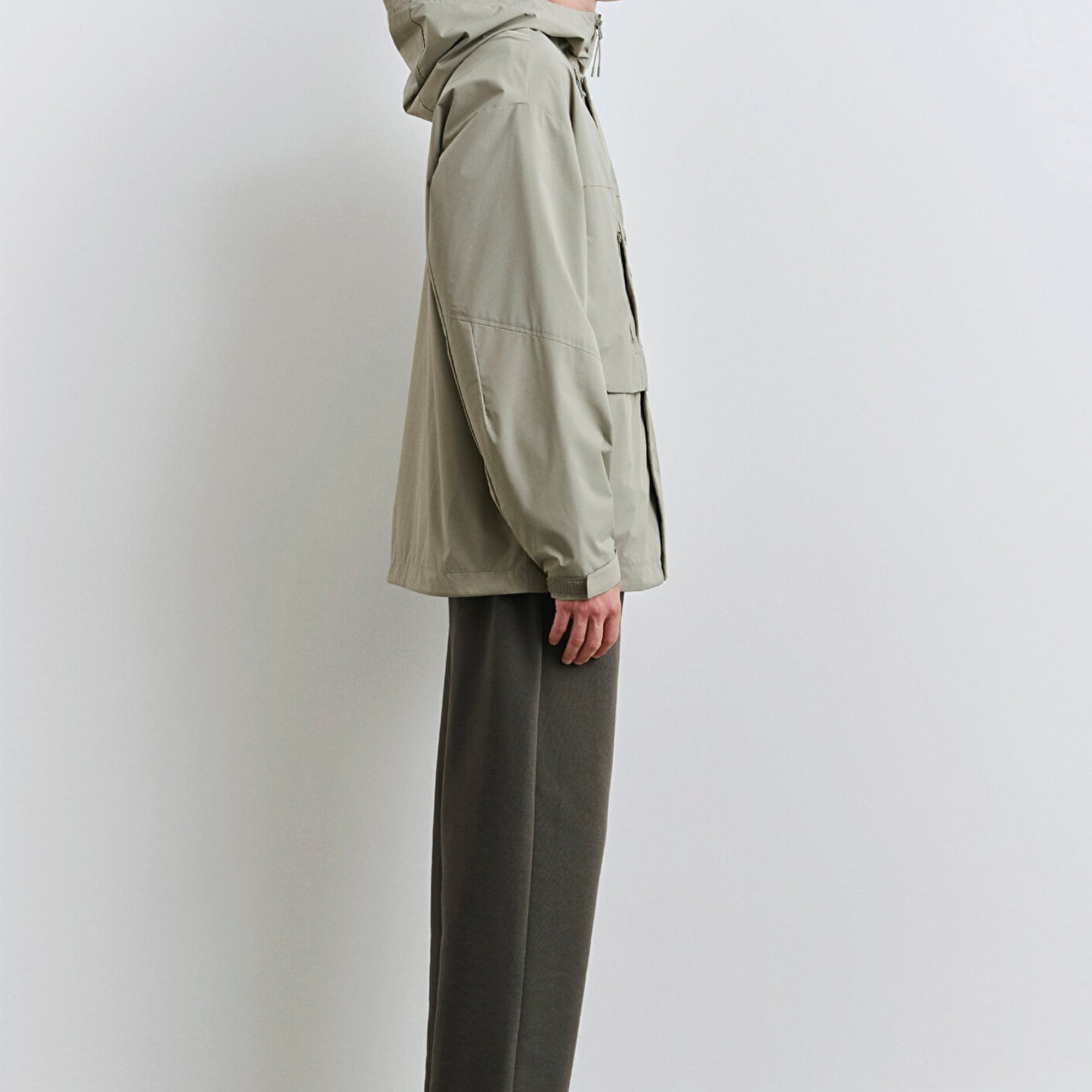 Mavi Kapüşonlu Yeşil Ceket Loose Fit / Bol Rahat Kesim 0110551-71484