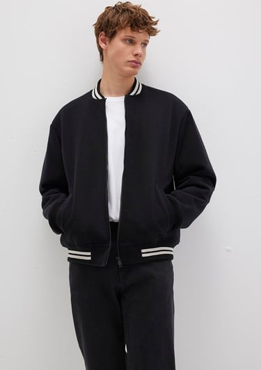  Mavi MV DNM Baskılı Bomber Ceket 0110214-71379