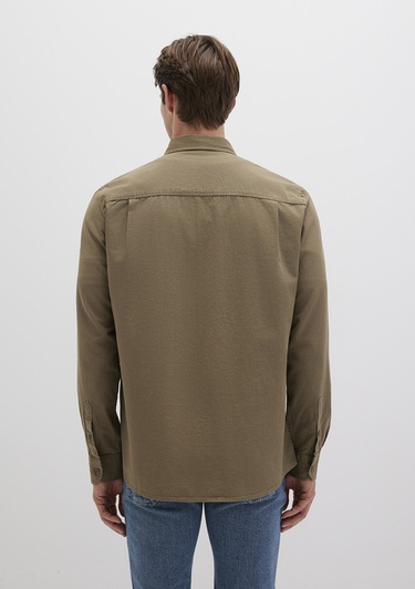  Mavi Haki Gömlek Regular Fit / Normal Kesim 0211658-71816