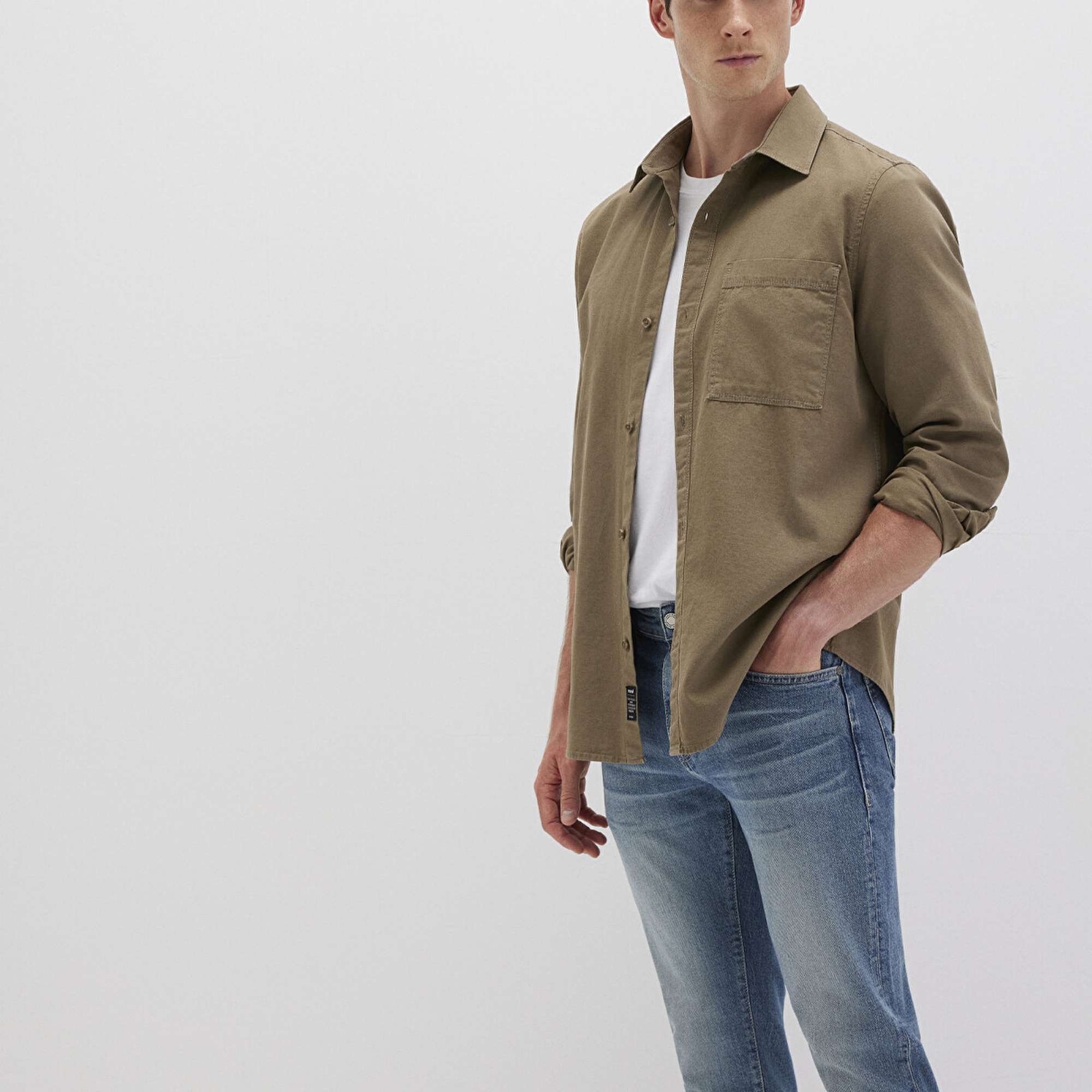 Mavi Haki Gömlek Regular Fit / Normal Kesim 0211658-71816