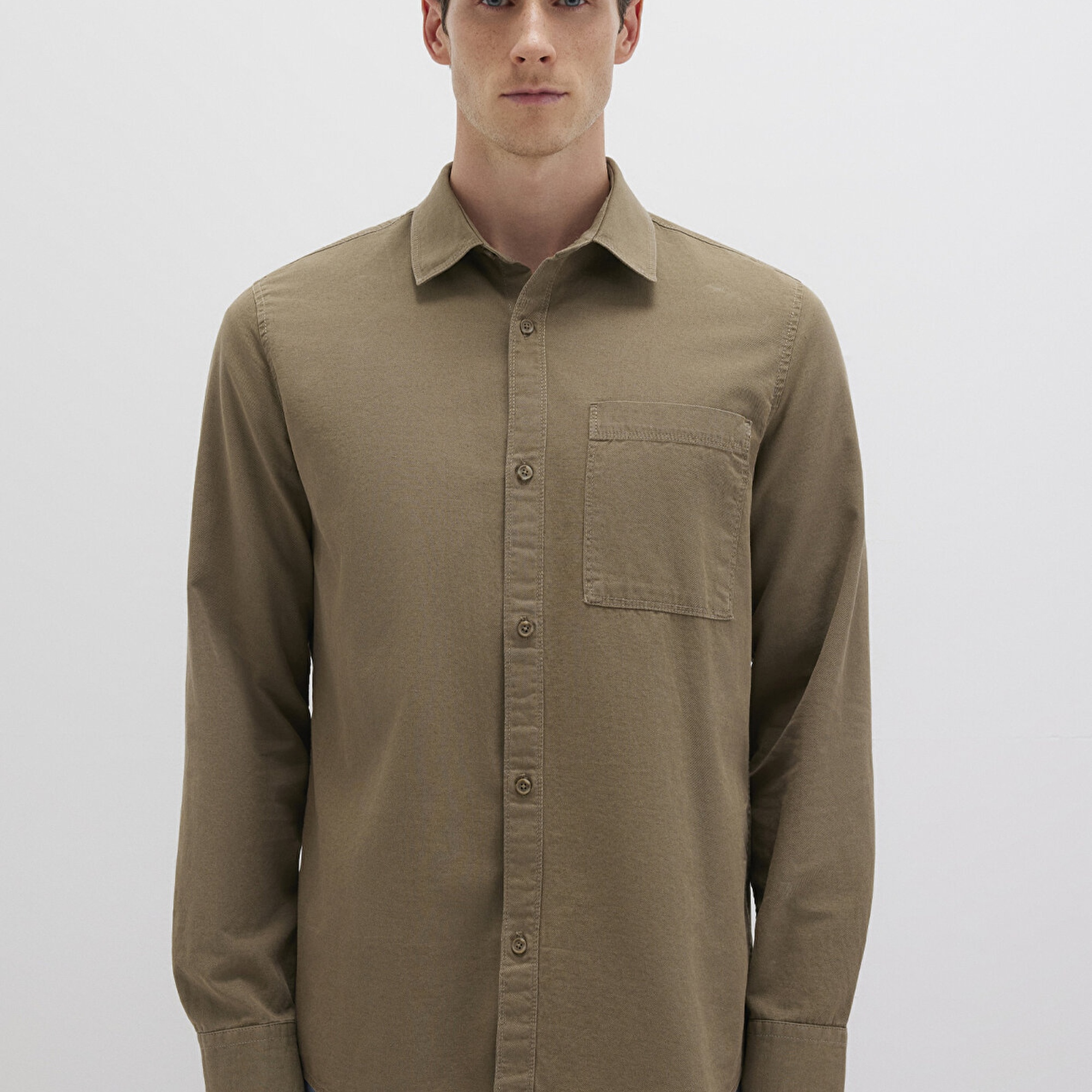 Mavi Haki Gömlek Regular Fit / Normal Kesim 0211658-71816