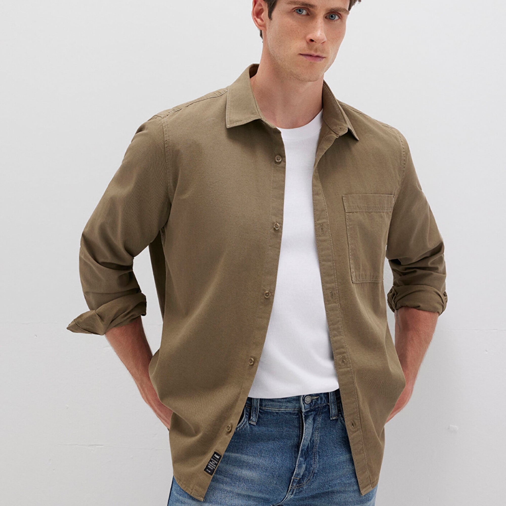 Mavi Haki Gömlek Regular Fit / Normal Kesim 0211658-71816