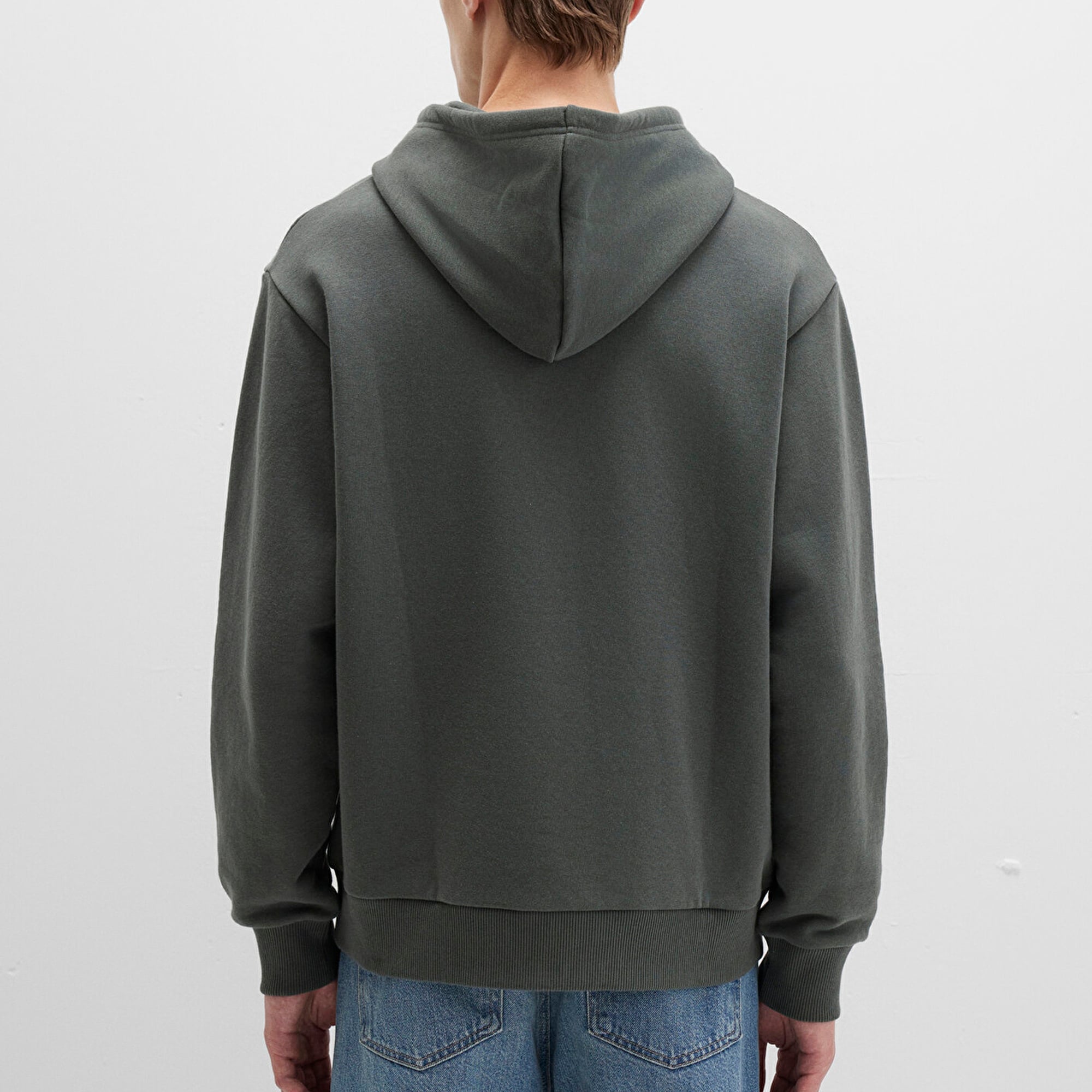 Mavi Mavi Logo Baskılı Kapüşonlu Yeşil Sweatshirt 0S10468-71598