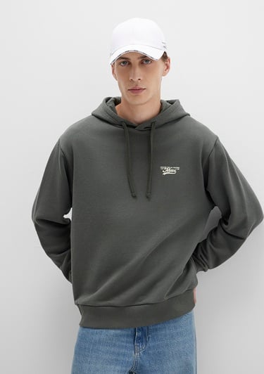  Mavi Mavi Logo Baskılı Kapüşonlu Yeşil Sweatshirt 0S10468-71598