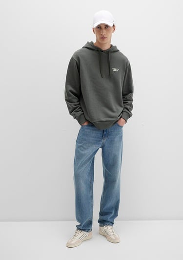  Mavi Mavi Logo Baskılı Kapüşonlu Yeşil Sweatshirt 0S10468-71598