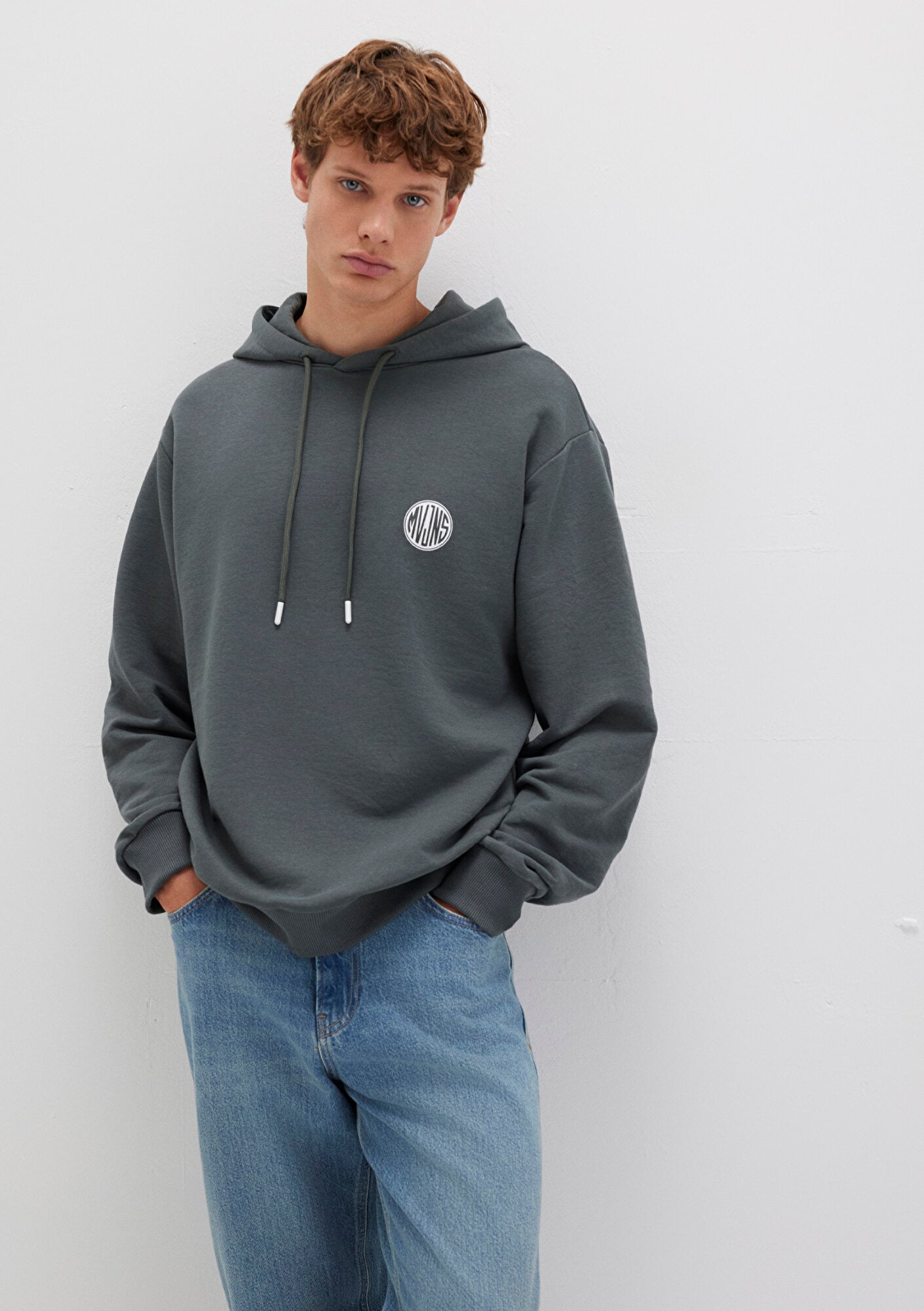  Mavi MVJNS Logo Baskılı Kapüşonlu Yeşil Sweatshirt 0611786-71598