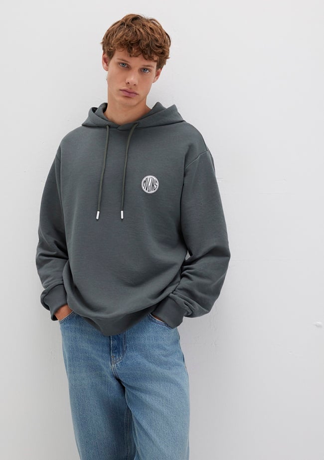  Mavi MVJNS Logo Baskılı Kapüşonlu Yeşil Sweatshirt 0611786-71598