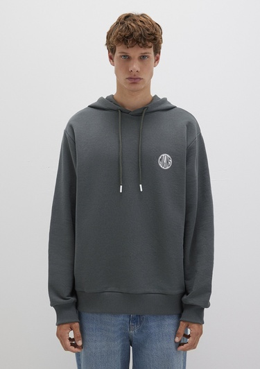  Mavi MVJNS Logo Baskılı Kapüşonlu Yeşil Sweatshirt 0611786-71598