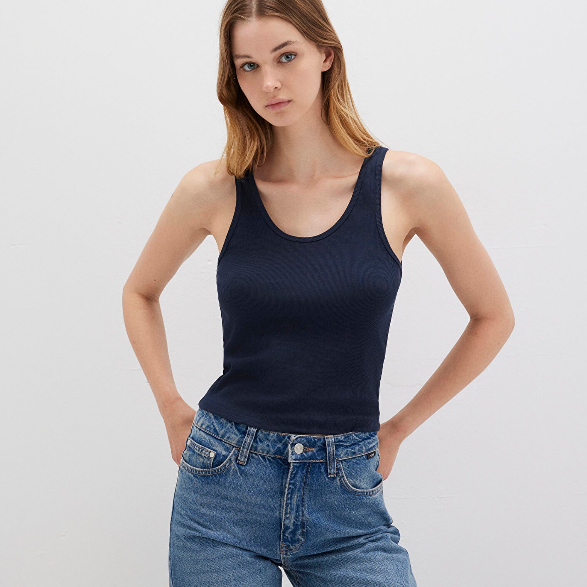 Mavi Lacivert Atlet Fitted / Vücuda Oturan Kesim 1613566-82318