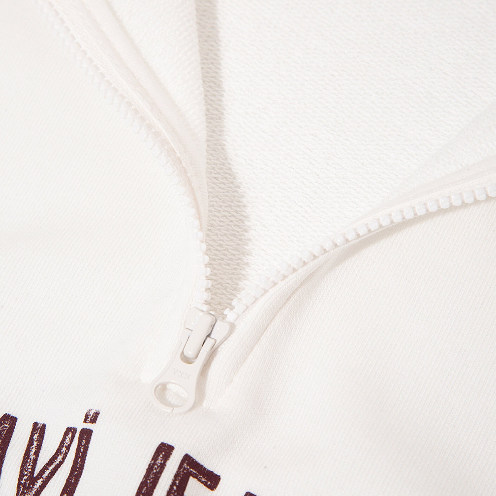 Mavi Baskılı Yarı Fermuarlı Beyaz Sweatshirt 7S10130-70057