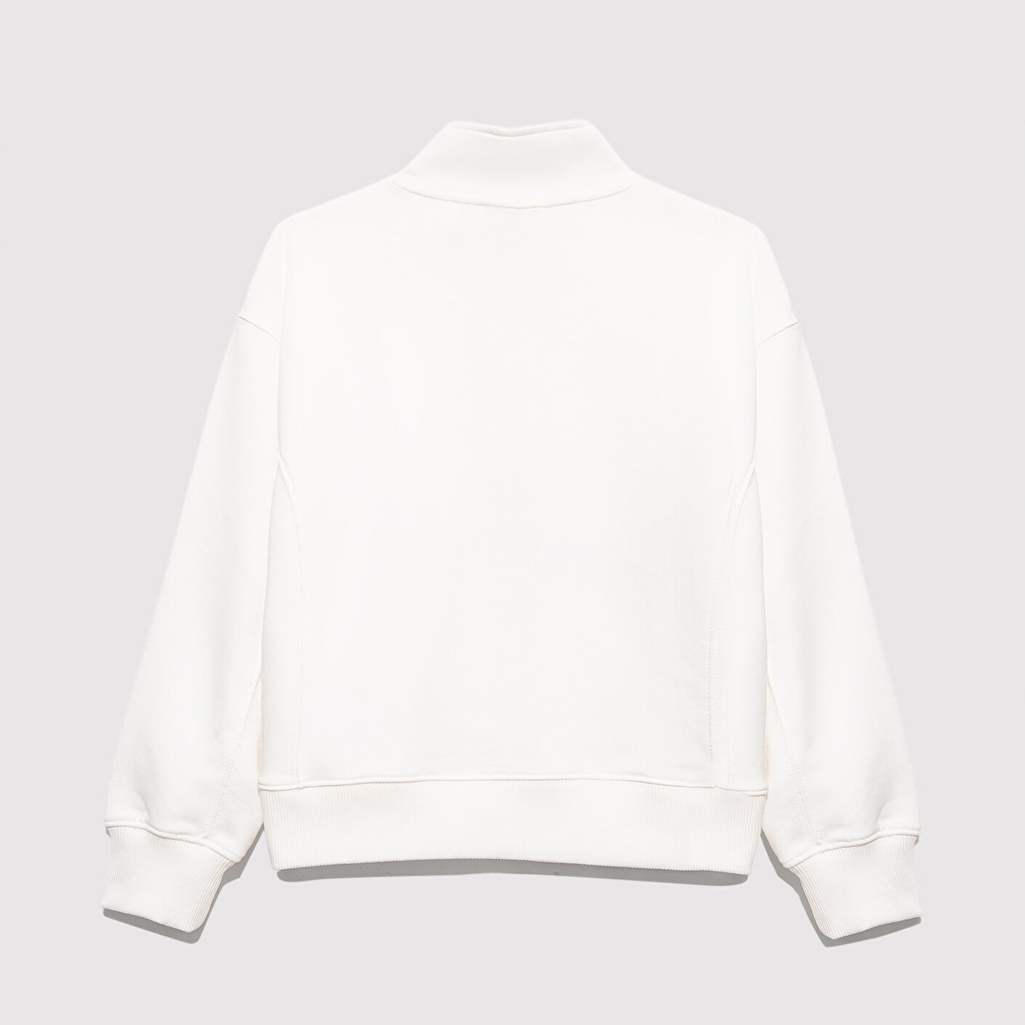 Mavi Baskılı Yarı Fermuarlı Beyaz Sweatshirt 7S10130-70057