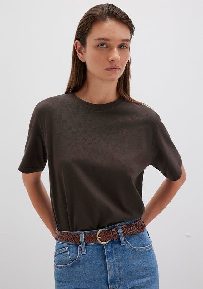  Mavi Kahverengi Suni Deri Kemer 1913579-26823