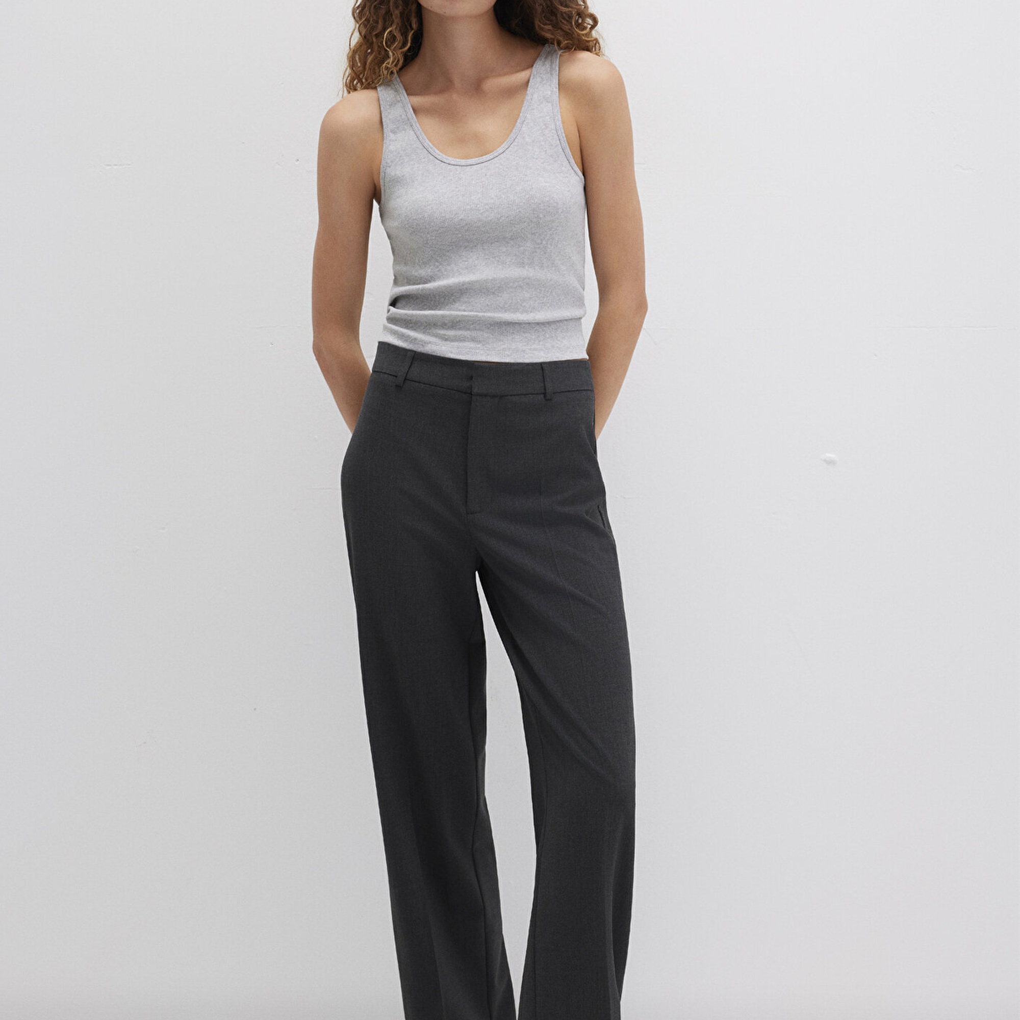 Mavi Gri Atlet Fitted / Vücuda Oturan Kesim 1613566-83096