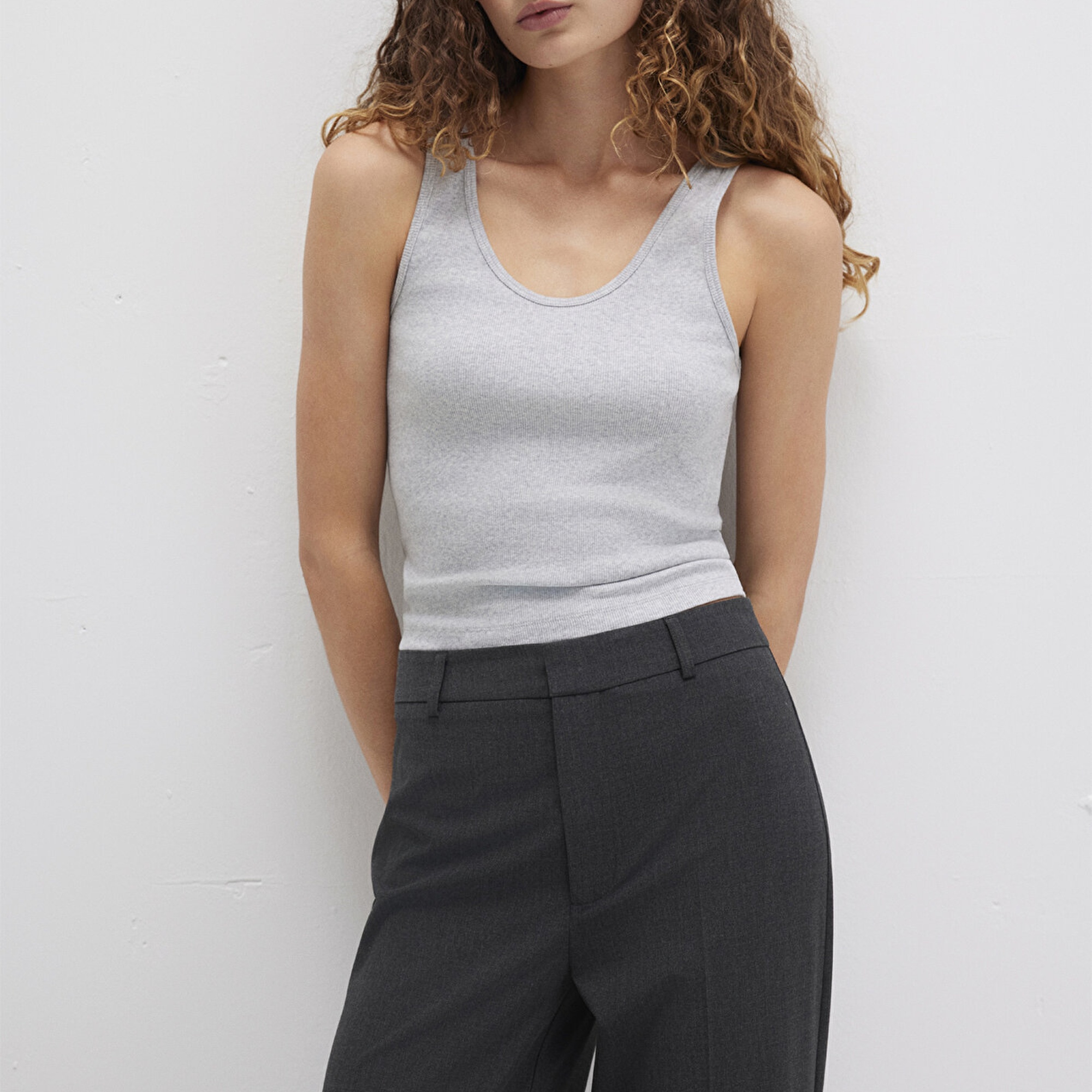 Mavi Gri Atlet Fitted / Vücuda Oturan Kesim 1613566-83096