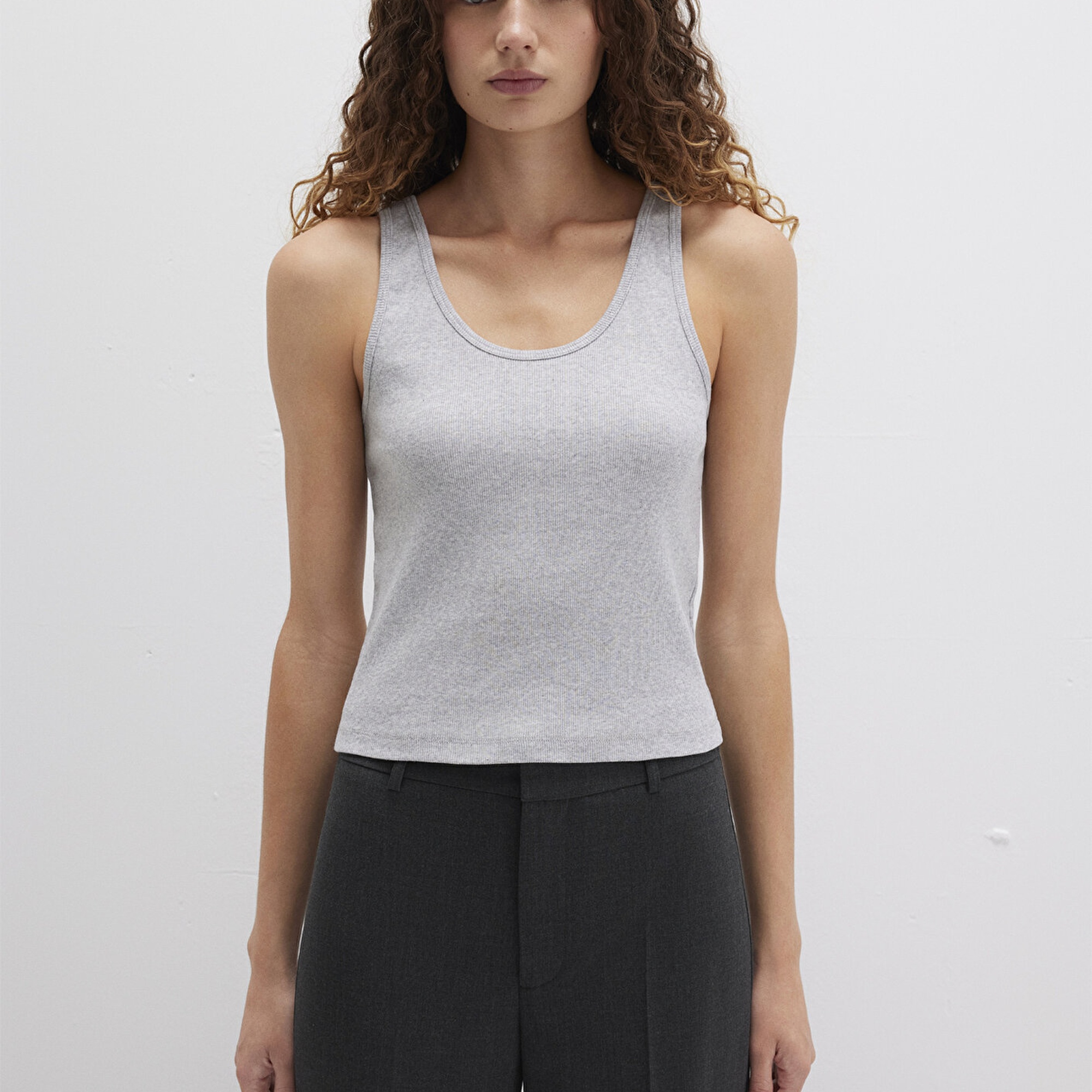 Mavi Gri Atlet Fitted / Vücuda Oturan Kesim 1613566-83096