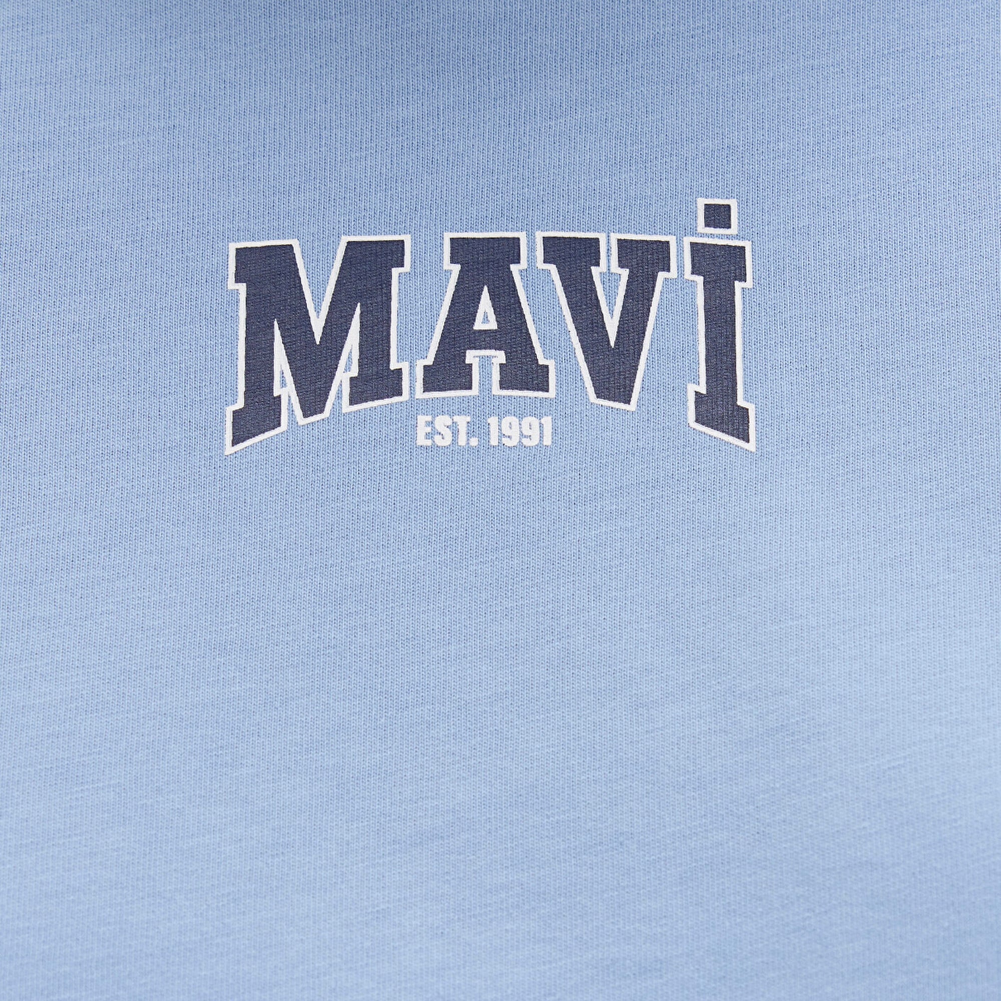 Mavi Mavi Logo Baskılı Mavi Crop Tişört Crop / Kısa Kesim 1613411-70831
