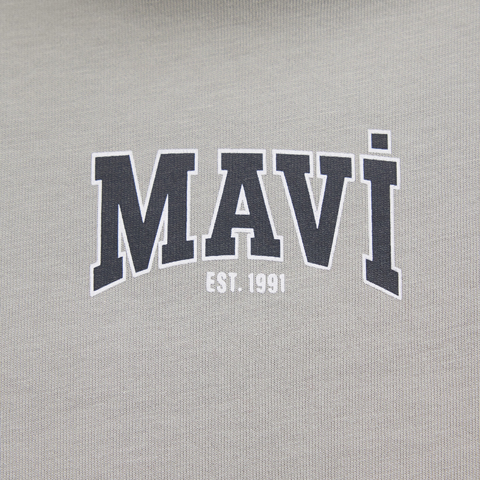 Mavi Mavi Logo Baskılı Gri Crop Tişört Crop / Kısa Kesim 1613411-70112