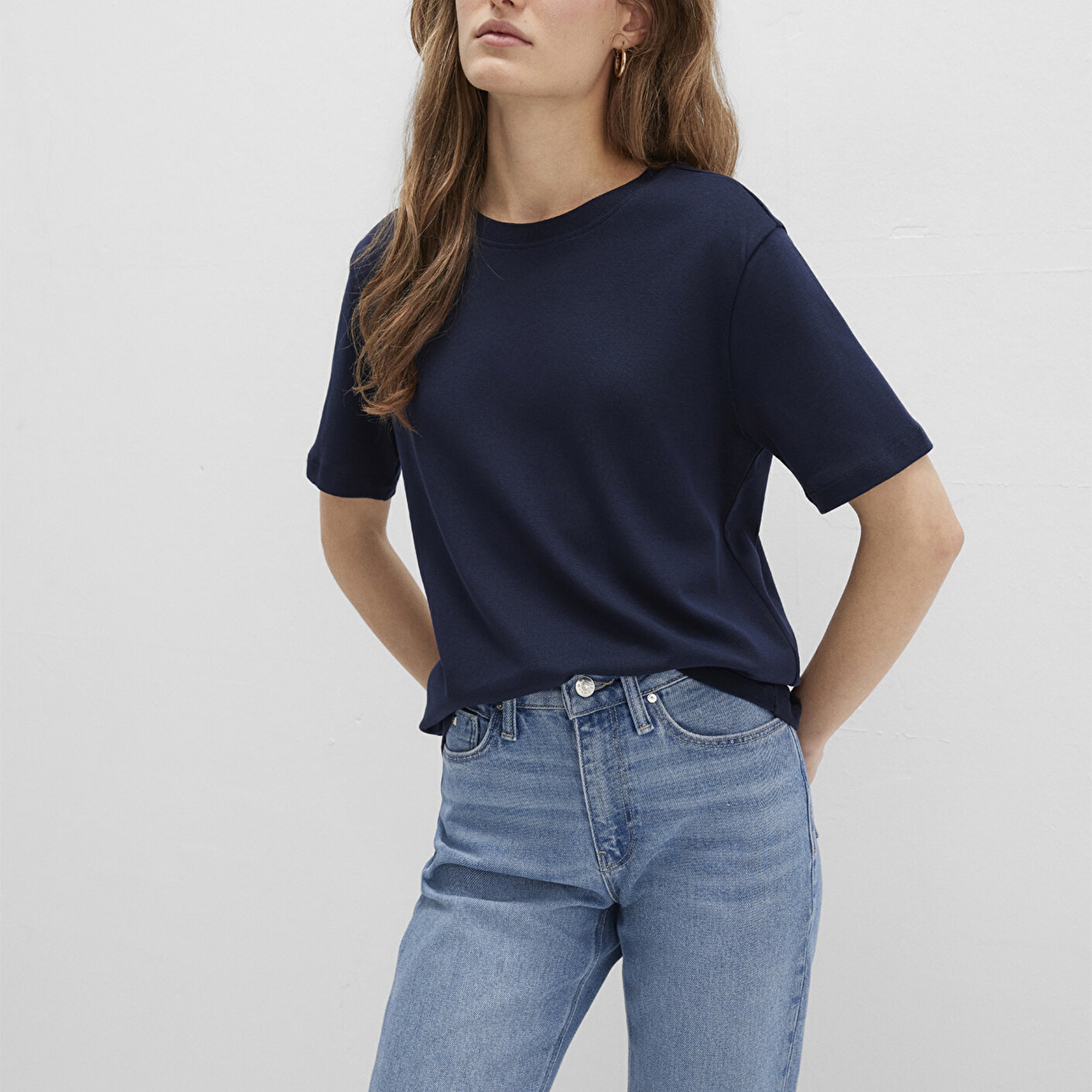 Mavi Mavi Basic Tişört Semi Slim Fit / Yarı Dar Kesim 1612916-86623