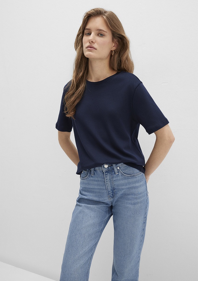  Mavi Mavi Basic Tişört Semi Slim Fit / Yarı Dar Kesim 1612916-86623