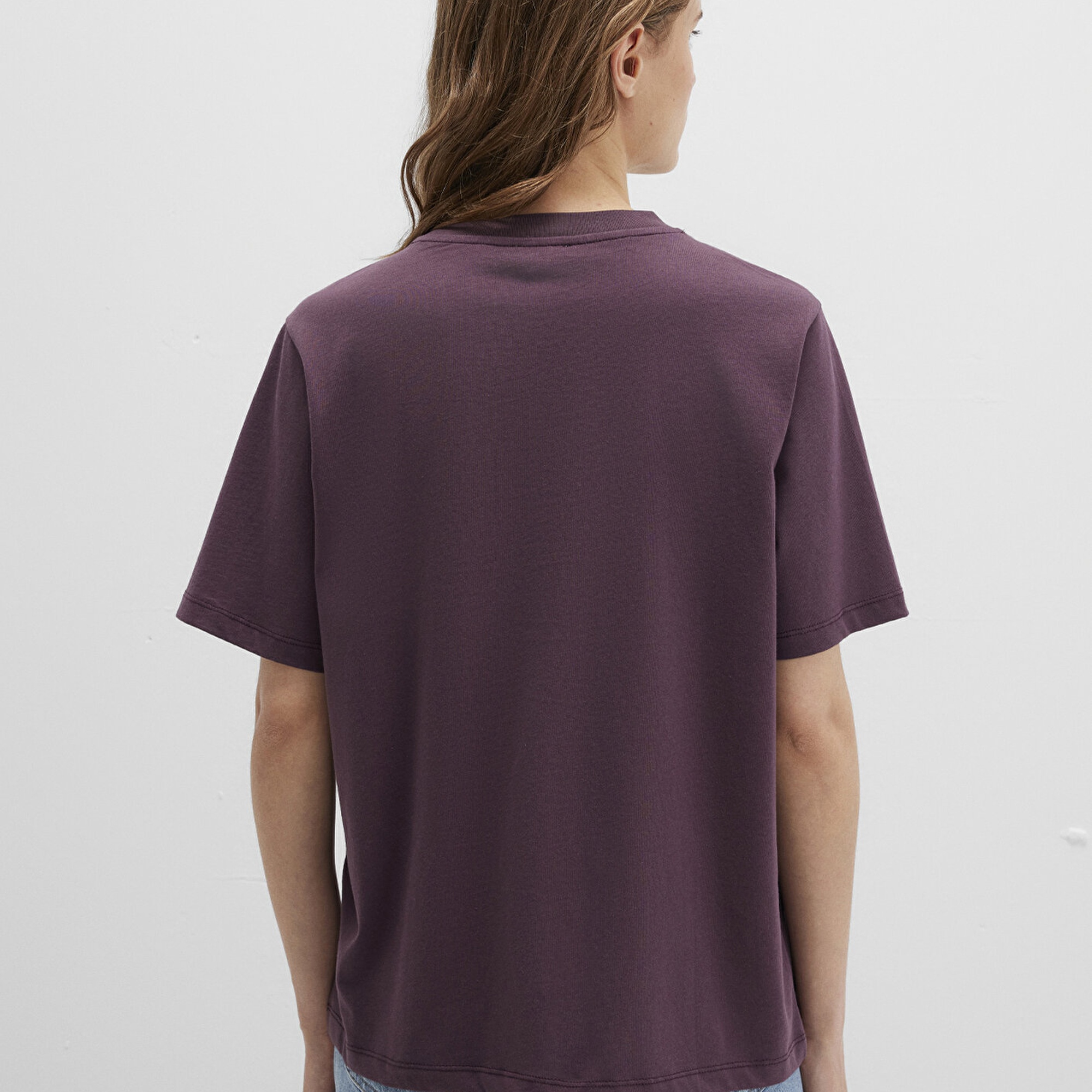 Mavi Bordo Basic Tişört Regular Fit / Normal Kesim 1600955-70434