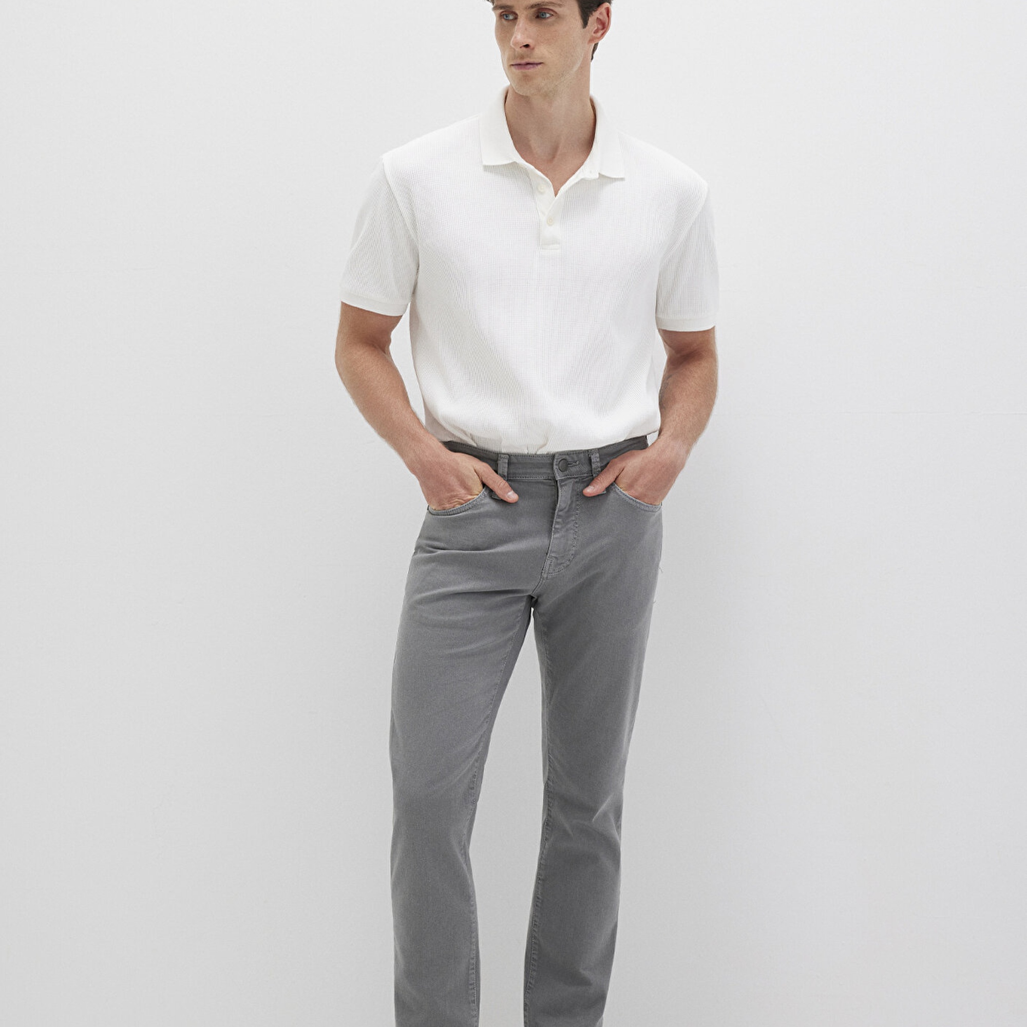 Mavi Martin Kalay Gri Comfort Gabardin Pantolon 0037831022