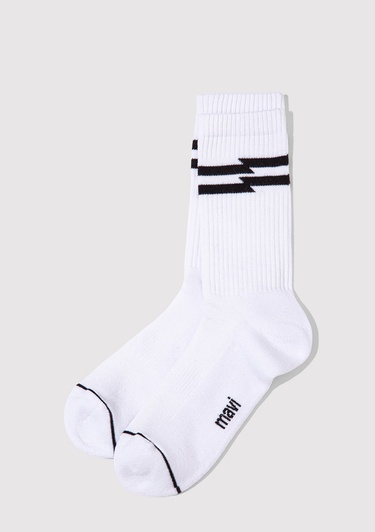  Mavi Beyaz Soket Çorap 0911583-20844