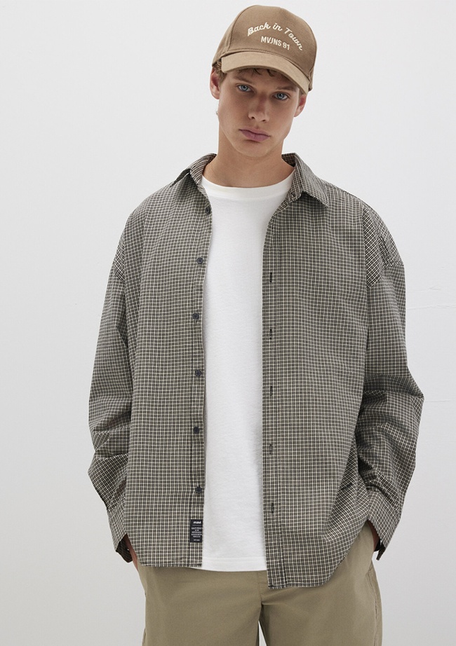  Mavi Kareli Renkli Gömlek Oversize / Geniş Kesim 0211689-90910