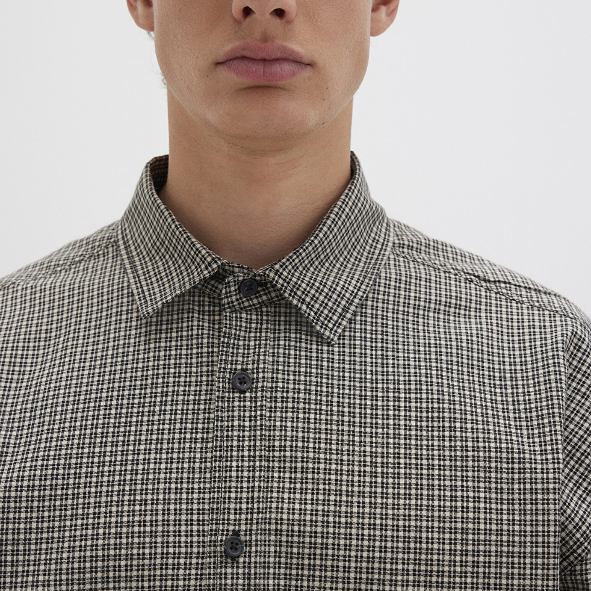 Mavi Kareli Renkli Gömlek Oversize / Geniş Kesim 0211689-90910