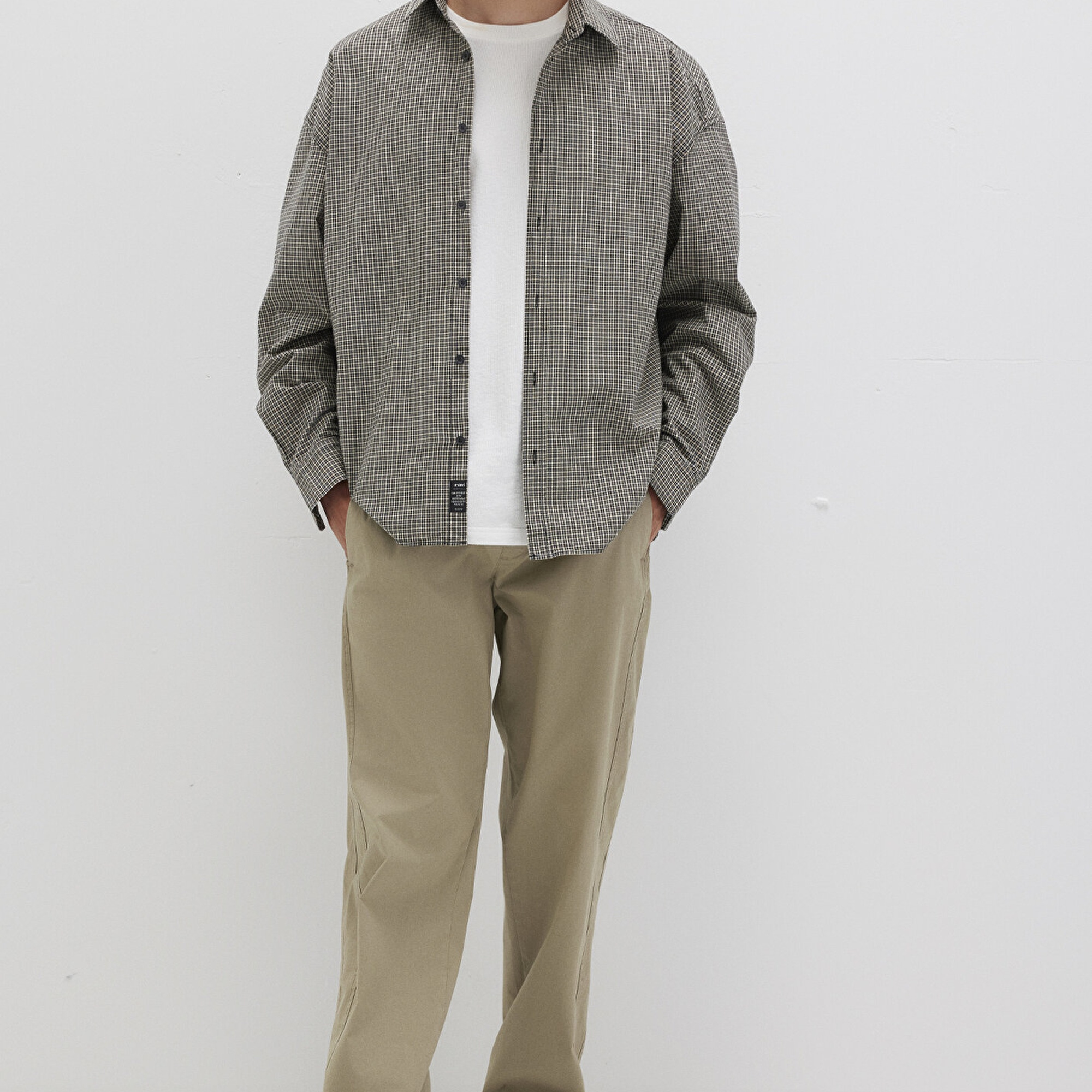 Mavi Kareli Renkli Gömlek Oversize / Geniş Kesim 0211689-90910