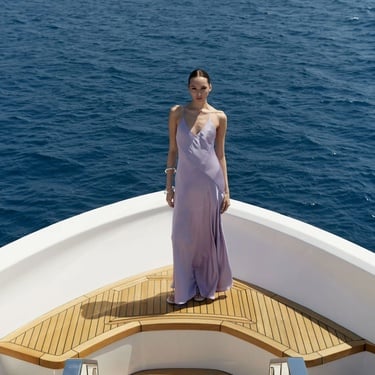  Fabby Lana Kadın Mor Elbise