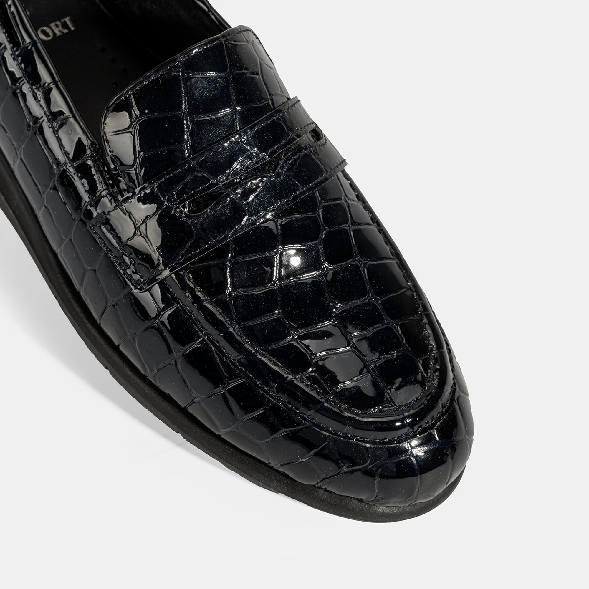 Kadın Lacivert DesaComfort Dolgu Topuklu Deri Ayakkabı