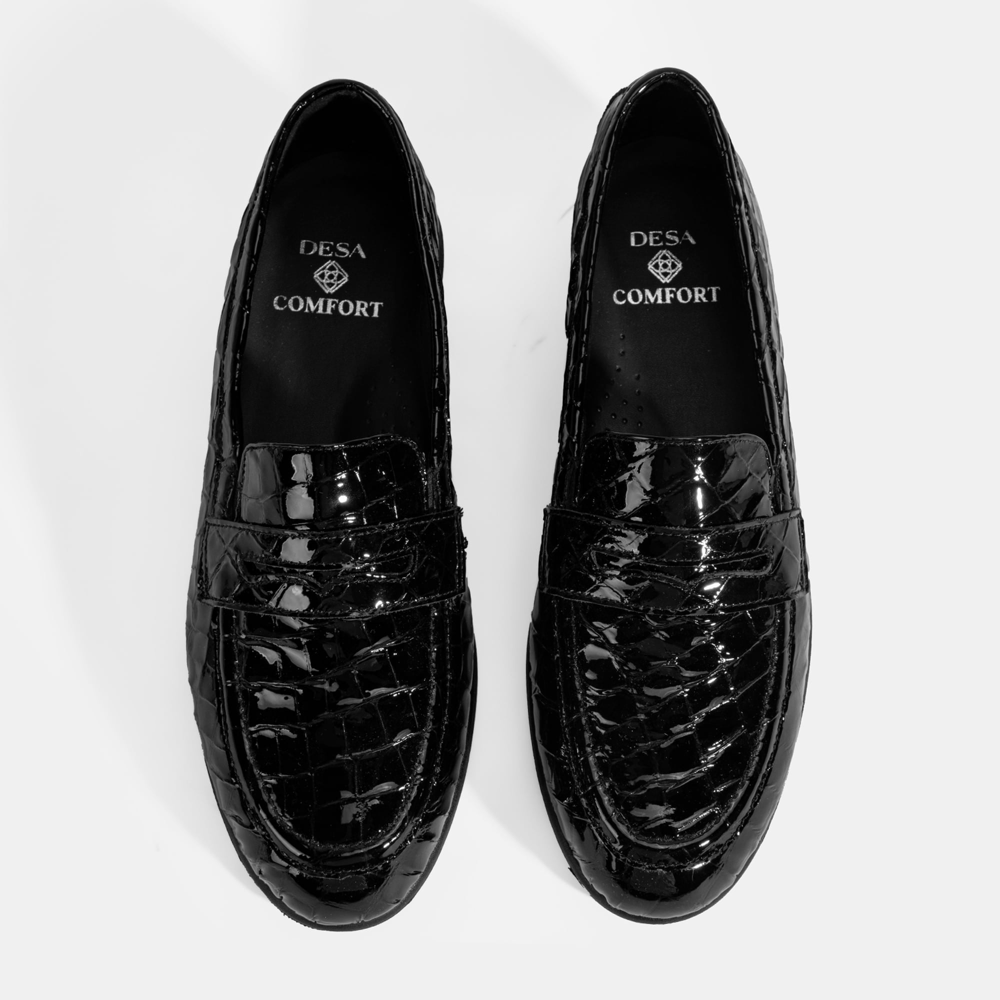 Kadın Siyah DesaComfort Dolgu Topuklu Deri Ayakkabı