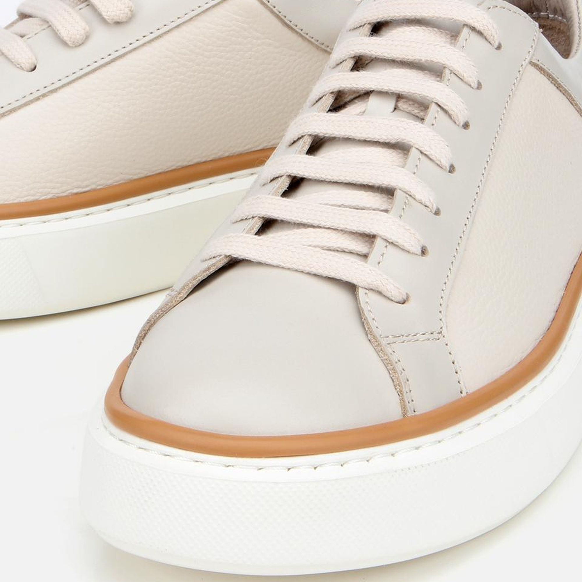 Erkek Deri Bej Günlük Ayakkabı