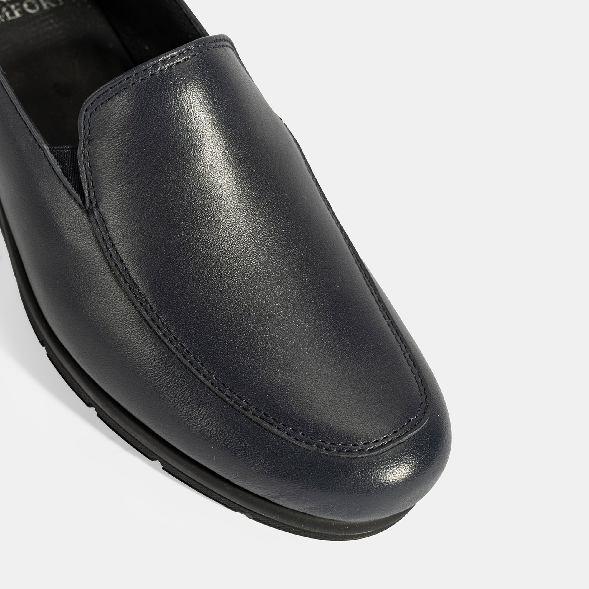 Kadın Lacivert DesaComfort Dolgu Topuklu Deri Ayakkabı