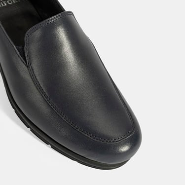  Kadın Lacivert DesaComfort Dolgu Topuklu Deri Ayakkabı