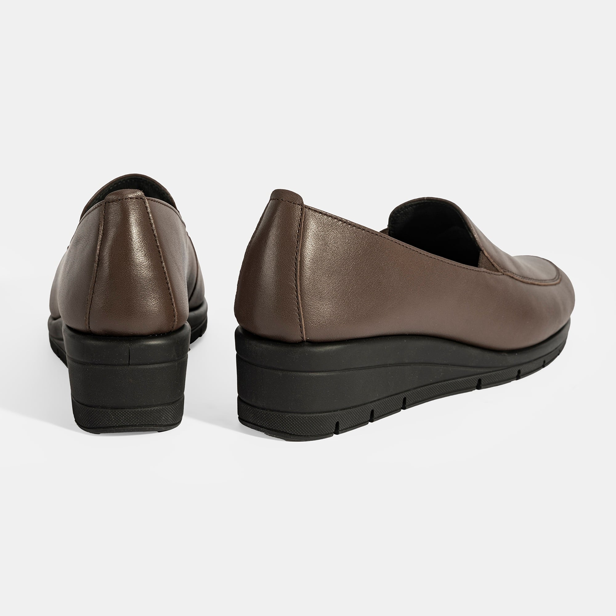 Kadın Kahve DesaComfort Dolgu Topuklu Deri Ayakkabı