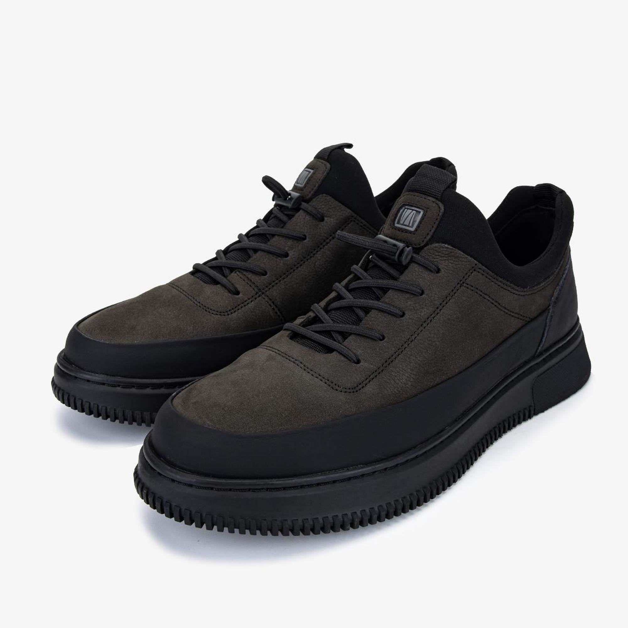 Valmenti Erkek Hakiki Deri Gri Casual Ayakkabı