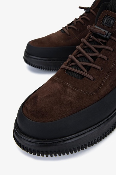  Valmenti Erkek Hakiki Deri Kahverengi Casual Ayakkabı