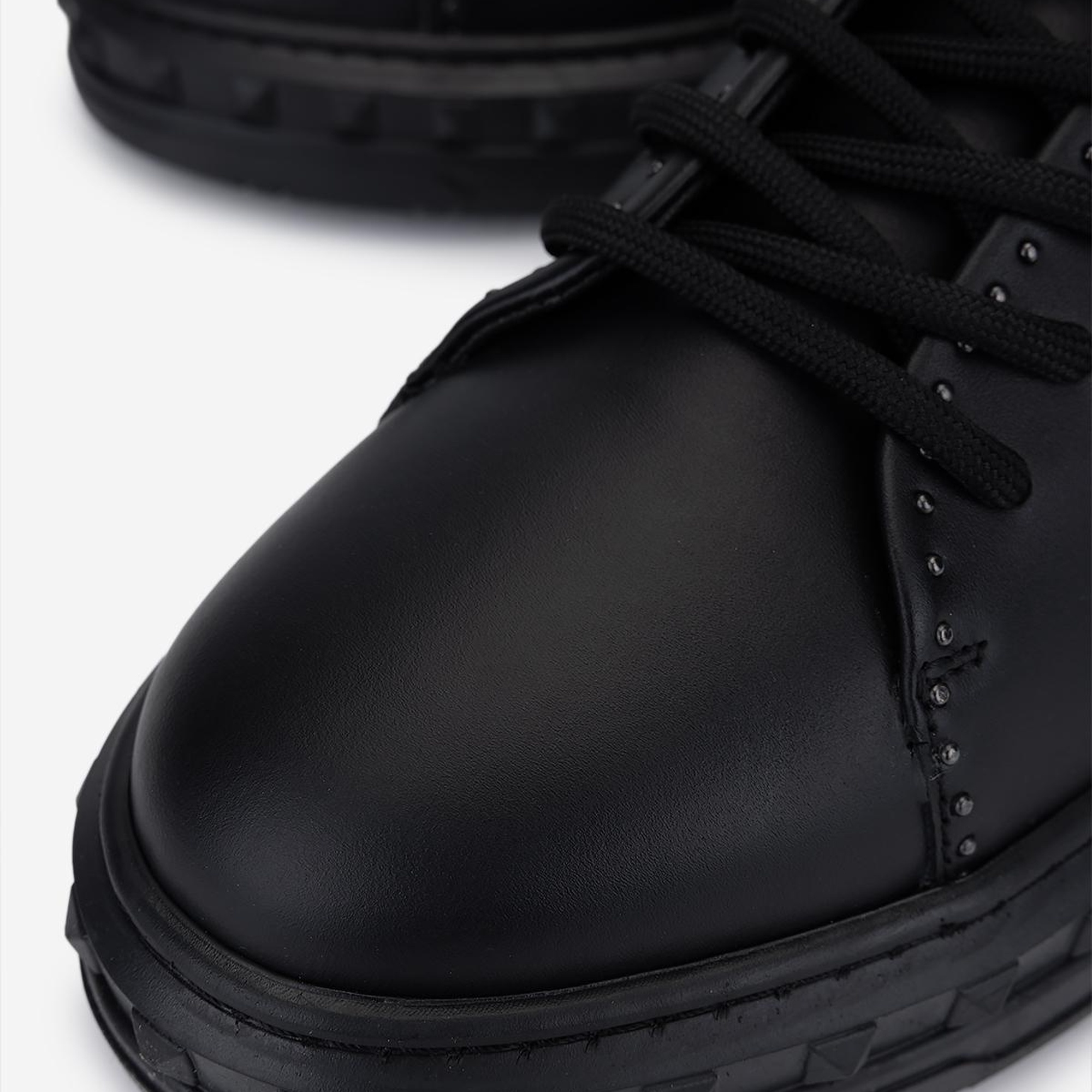 Valmenti Erkek Siyah Hakiki Deri Sneakers & Spor Ayakkabı